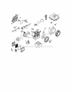 Page H Diagram and Parts List for  Craftsman Tiller