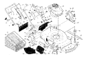 EngineHousingHandle Diagram and Parts List for  Craftsman Lawn Mower