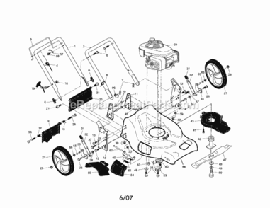 Part Location Diagram of 406573 Craftsman Support Bracket, Left Hand