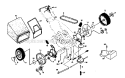 Grassbag Assembly Diagram and Parts List for  Craftsman Lawn Mower