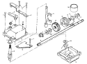 Gear Case Diagram and Parts List for  Craftsman Lawn Mower