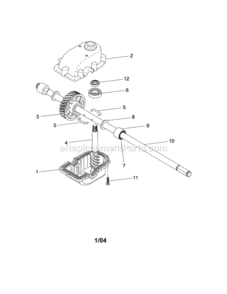 Page C Diagram and Parts List for  Craftsman Lawn Tractor