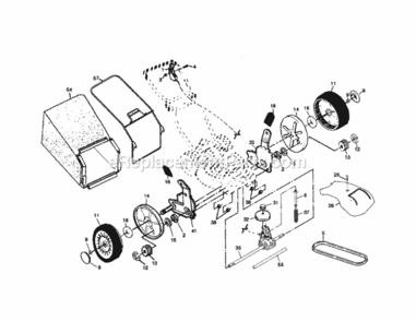 Page B Diagram and Parts List for 917378361  Craftsman Lawn Mower