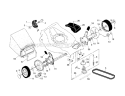 WheelsTiresBag Diagram and Parts List for  Craftsman Lawn Mower