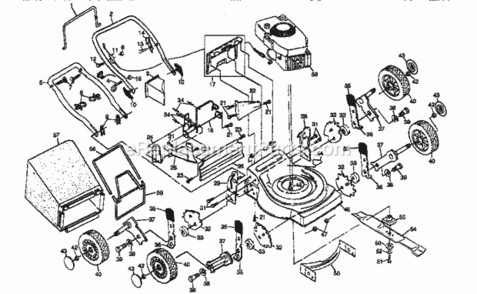 Page A Diagram and Parts List for 917386140  Craftsman Lawn Mower
