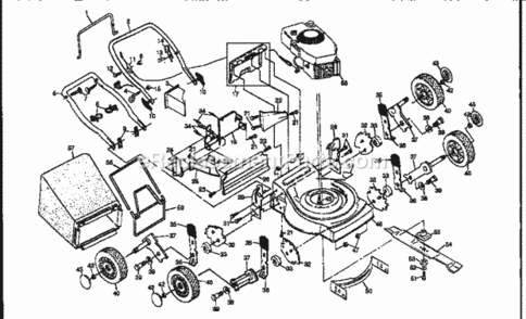 Page A Diagram and Parts List for 917386640  Craftsman Lawn Mower