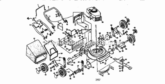 Page A Diagram and Parts List for 917387161  Craftsman Lawn Mower