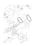Drive Diagram and Parts List for  Craftsman Snow Blower
