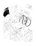 Chassis/Engine/Pulleys Diagram and Parts List for  Craftsman Snow Blower