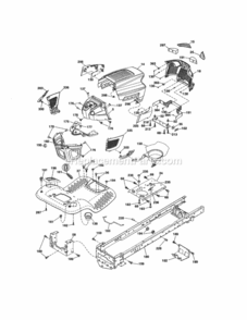 Page B Diagram and Parts List for  Craftsman Lawn Tractor