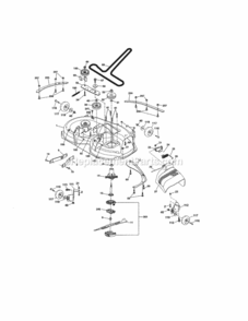 Page F Diagram and Parts List for  Craftsman Lawn Tractor