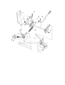 Page G Diagram and Parts List for  Craftsman Lawn Tractor