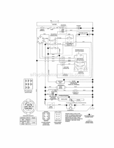 Page K Diagram and Parts List for  Craftsman Lawn Tractor
