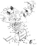 Page A Diagram and Parts List for  Craftsman Compressor
