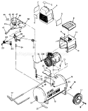 Page A Diagram and Parts List for  Craftsman Compressor