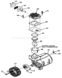 Page B Diagram and Parts List for  Craftsman Compressor