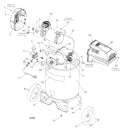 Compressor Diagram and Parts List for  Craftsman Compressor
