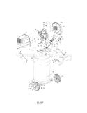 Air Compressor Diagram and Parts List for  Craftsman Compressor