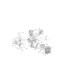 Flywheel/Head Diagram and Parts List for  Craftsman Compressor