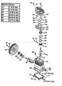 Pump Assy Diagram and Parts List for  Craftsman Compressor