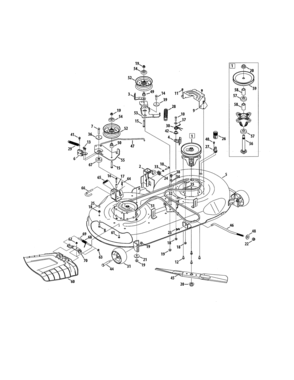 Part Location Diagram of 942-04268 MTD Blade-23.25 Mulch