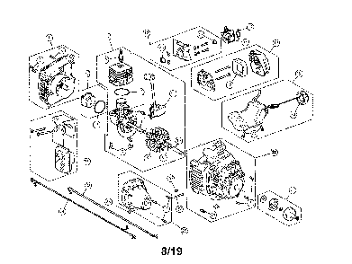 Part Location Diagram of 753-09224 MTD Starter Hsg Asm