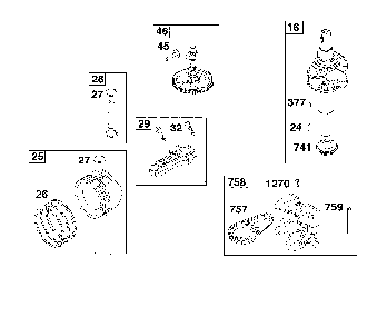 Crankshaft Diagram and Parts List for  Craftsman Lawn Tractor
