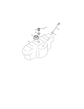 Fuel Tank Diagram and Parts List for  Craftsman Engine