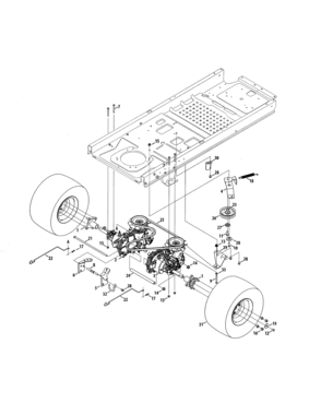 Transmission Diagram and Parts List for  Craftsman Engine