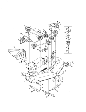 Part Location Diagram of 918-06978 MTD Spindle Assembly with Pulley