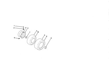 Wheels & Tires Diagram and Parts List for  Craftsman Lawn Tractor