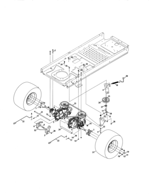 Transmission Diagram and Parts List for  Craftsman Engine