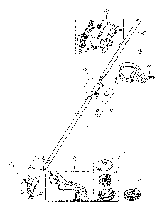General assembly Diagram and Parts List for  Craftsman Trimmer
