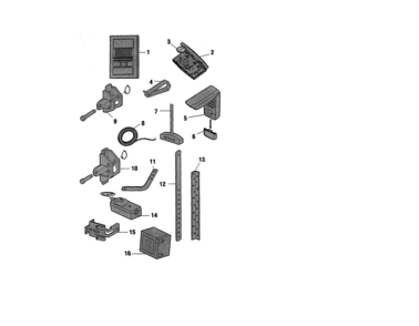 Installation Diagram and Parts List for  Craftsman Garage Door Opener
