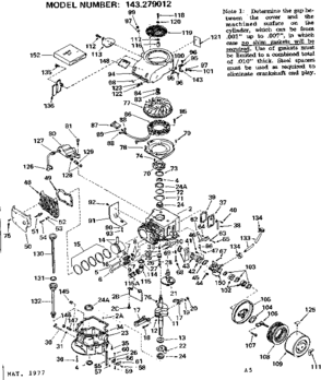 Part Location Diagram of 31925 Tecumseh Element, Air cleaner