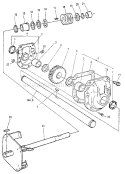 Gear Box Diagram and Parts List for  Craftsman Snow Blower