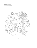Engine / Frame Diagram and Parts List for  Craftsman Snow Blower