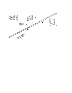 Rail Assembly Parts Diagram and Parts List for  Craftsman Garage Door Opener