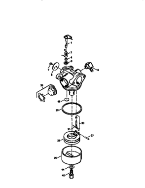 Carburetor 632046a Diagram and Parts List for  Craftsman Engine
