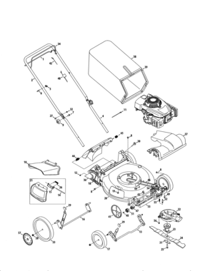 Part Location Diagram of 747-06651 MTD Bail-drive Craftsman