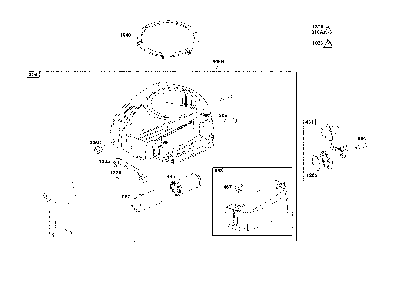 Blower housing/air cleaner Diagram and Parts List for  Craftsman Lawn Tractor