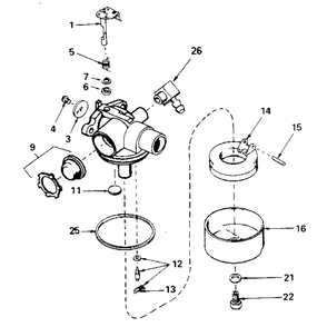 4-Cycle Engine >> Replacement Parts 2 Diagram and Parts List for 1980'S MODEL Craftsman Lawn Mower