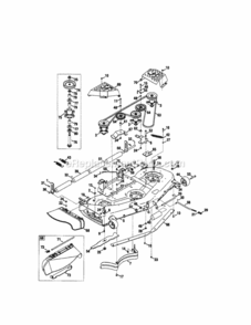 Part Location Diagram of 711-3314A MTD PIN-DECK ROLLER