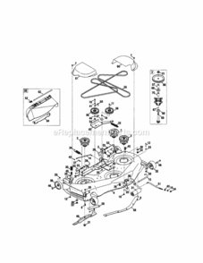 Page O Diagram and Parts List for  Craftsman Lawn Tractor