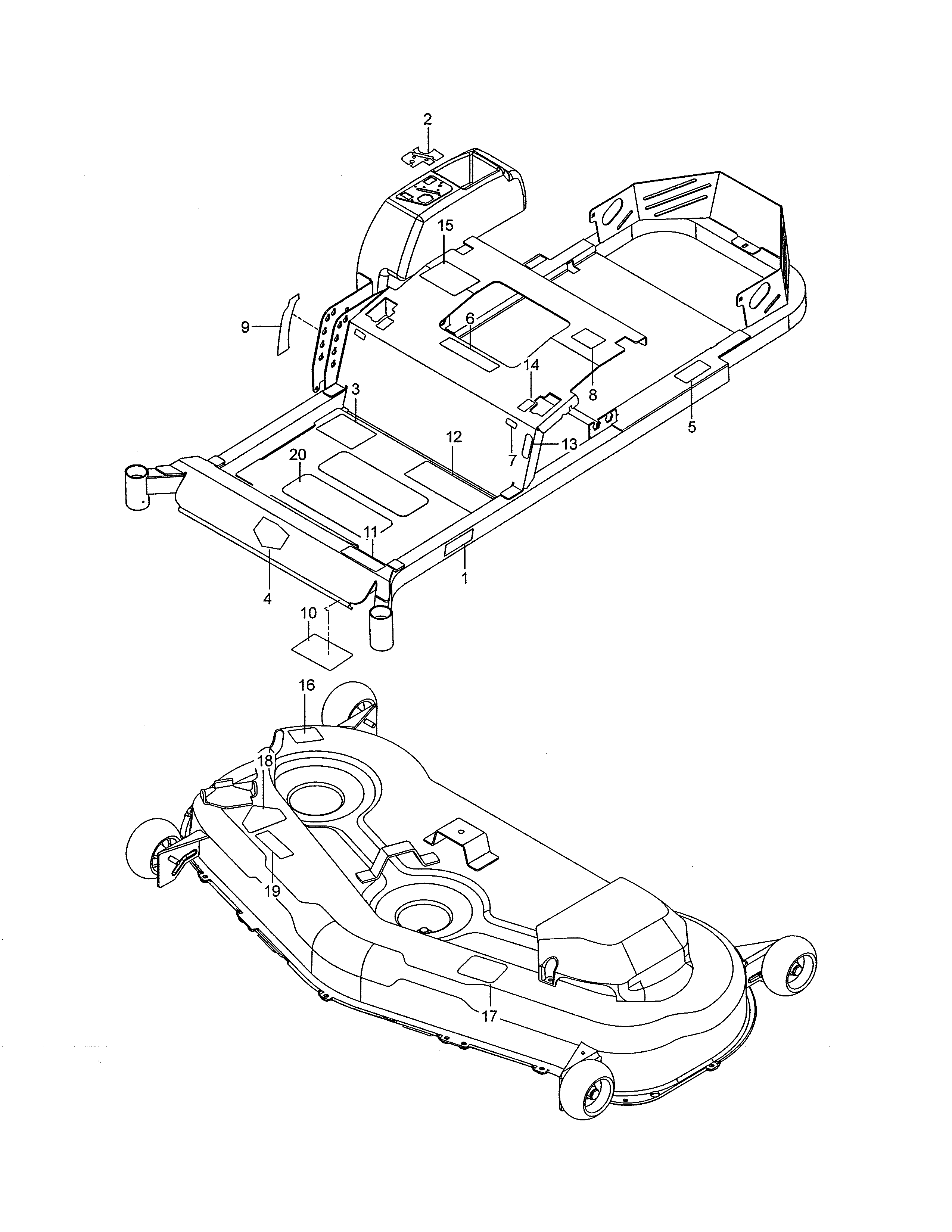 Decals Diagram and Parts List for  Craftsman Engine