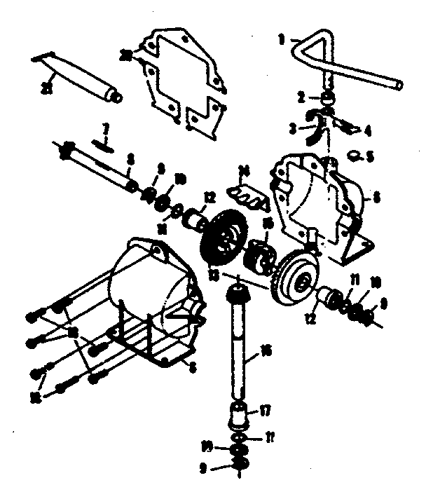 Replacement Parts Diagram and Parts List for  Craftsman Engine