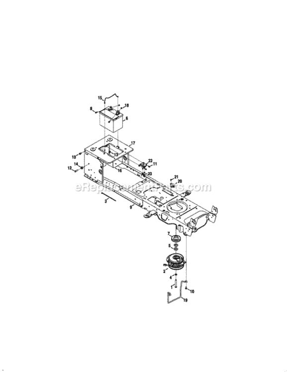 Page N Diagram and Parts List for  Craftsman Lawn Tractor