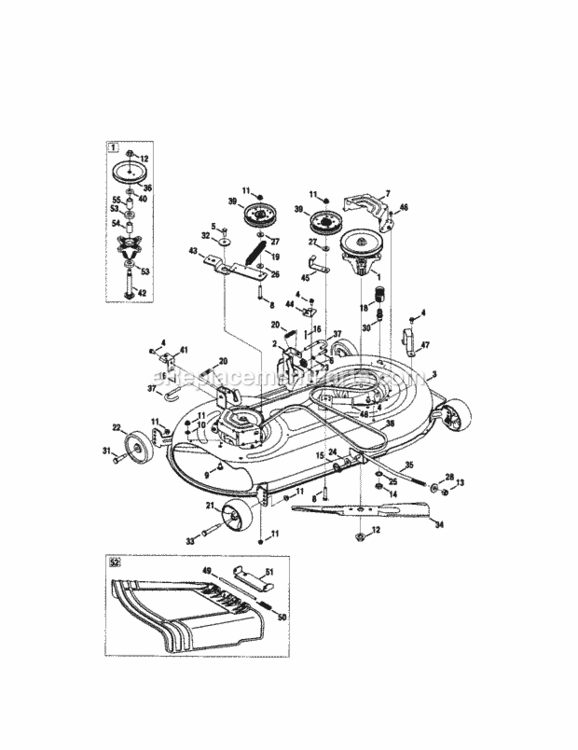 Page G Diagram and Parts List for  Craftsman Lawn Tractor