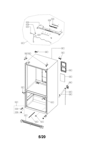 Part Location Diagram of 30155-0028202-01 Daewoo Window fcp