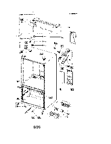 Part Location Diagram of 30129-0009800-01 Daewoo Refrigerator door hinge, upper left